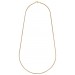 Glow 201.2008.45 Ketting Slangschakel geelgoud 1,4 mm 4,9 gram 45 cm