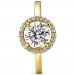 Pandora 161234C01 Ring Sparkling Round Halo zilver-zirconia goudkleurig-wit-2