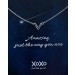 JWLS4U XN004S XoXo Ketting V zilver 40-45 cm-1