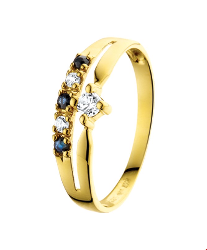 Ring Saffier 0.10ct En Zirkonia